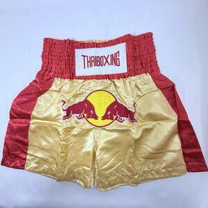 Muay Thai Boxing Shorts MMA Red Bull Size XL Kickboxing Iconic Original Thailand